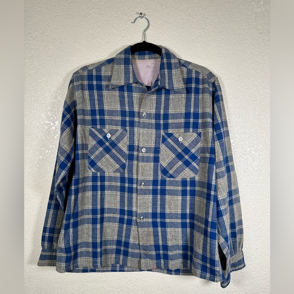 Vintage Plaid Wool Shirt